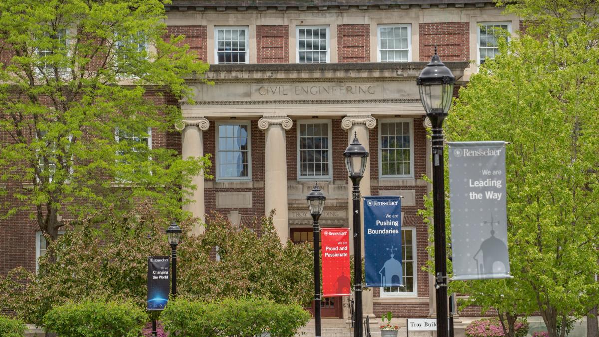 Campus in the spring